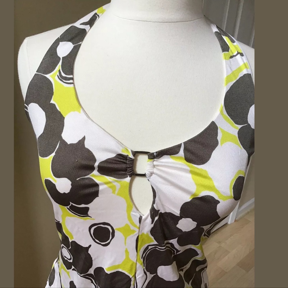 POLECI Multicolored Halter Top BeJeweled Back - Picture 2 of 5